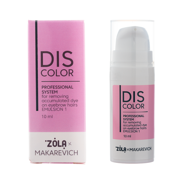 ZOLA x Makarevich DISCOLOR Emulsion 1 Professional system for removing accumulated dye from eyebrow hairs 05658