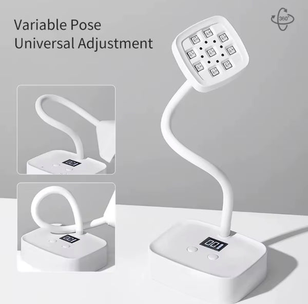 Portable Rechargeable Lamp for Nail Dual Forms