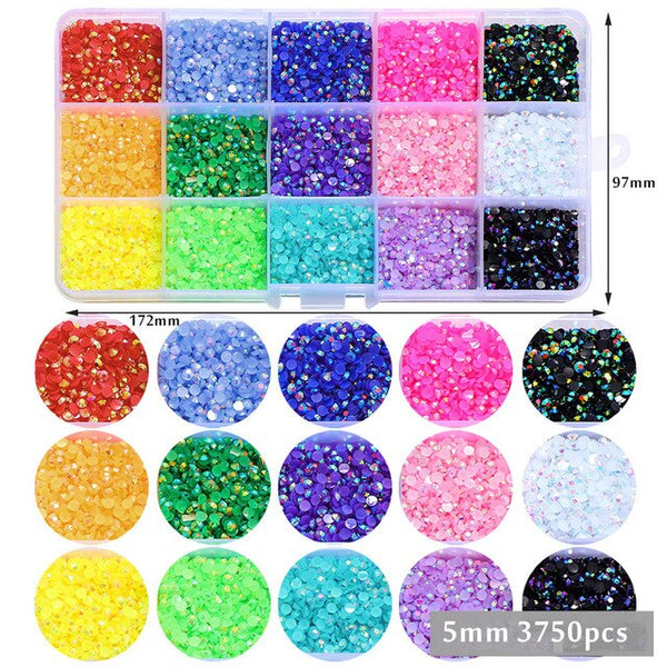 LARGE 5mm AB Jelly Resin