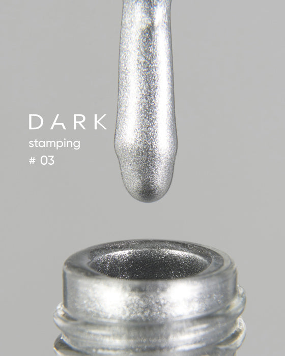 DARK STAMPING POLISH SILVER №03, 8 ML Article : S003