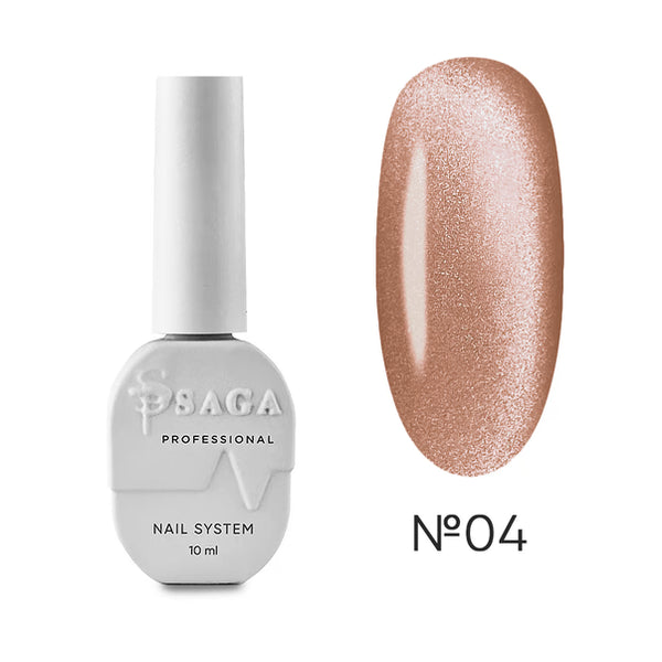 Saga Professional Glow Cat No. 04 Cat eye gel polish 10 ml