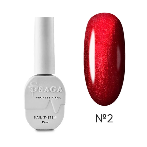 Saga Professional Glow Cat No. 02 Cat eye gel polish, 10 ml