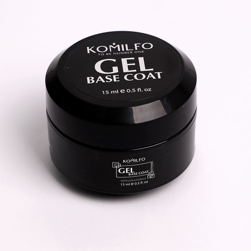 KOMILFO GEL BASE COAT - КОНСІЛЕР-БАЗА ДЛЯ ГЕЛЬ-ЛАКУ, 15 МЛ (БАНКА ГЕЛЮ) Артикул : 551501
