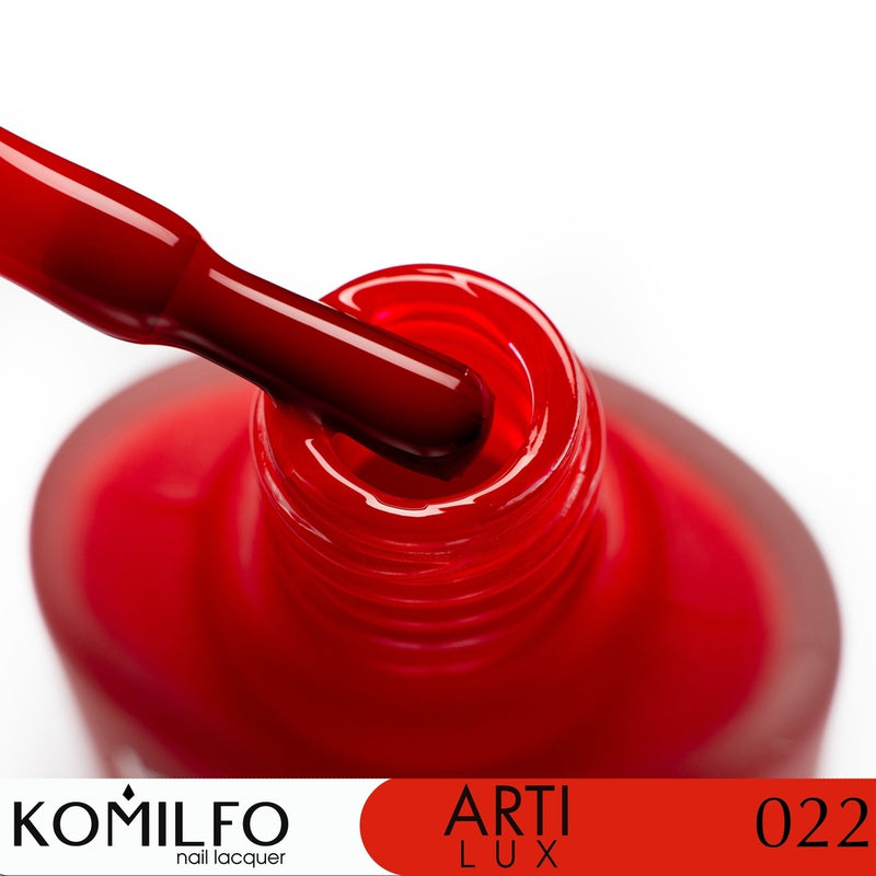 KOMILFO ARTILUX 022 NAIL REGULAR POLISH(NOT A GEL)(CLASSIC RED, ENAMEL), 8 ML 222022