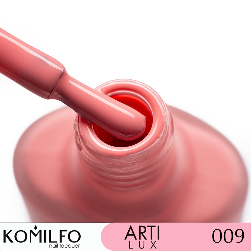 KOMILFO ARTILUX 009 ЗВИЧАЙНИЙ ЛАК ДЛЯ НІГТІВ (НЕ ГЕЛЬ) (РОЖЕВО-ЛОСОСЕВИЙ, ЕМАЛЬ), 8 МЛ 222009