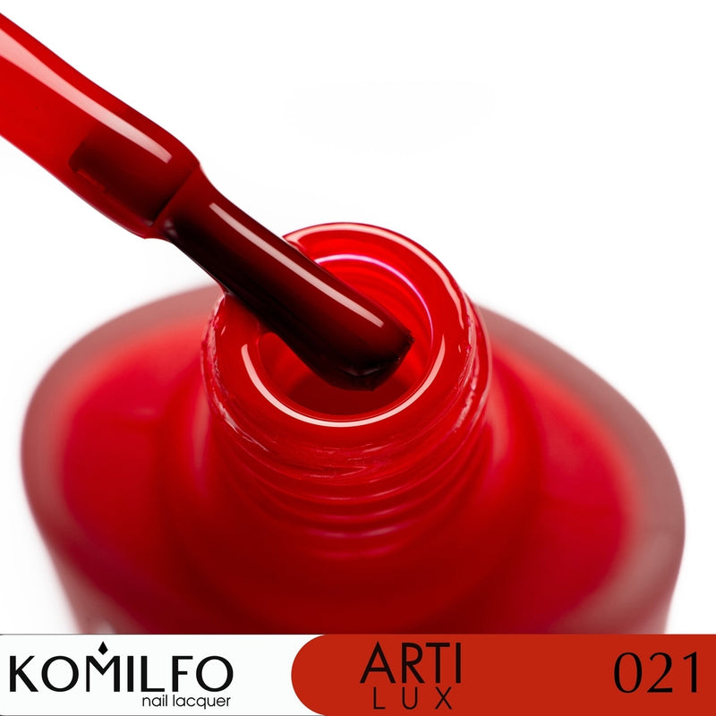 KOMILFO ARTILUX 021 ЗВИЧАЙНИЙ ЛАК ДЛЯ НІГТІВ (НЕ ГЕЛЬ) (ТЕМНО-ЧЕРВОНИЙ, ЕМАЛЬ), 8 МЛ 222021