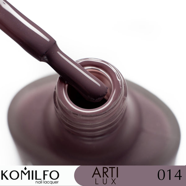KOMILFO ARTILUX 014 NAIL REGULAR POLISH(NOT A GEL)(GRAY-VIOLET), 8 ML 222014