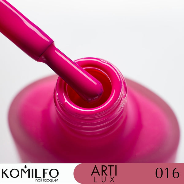 KOMILFO ARTILUX 016 NAIL REGULAR POLISH(NOT A GEL)(FUCHSIA, ENAMEL), 8 ML 222016