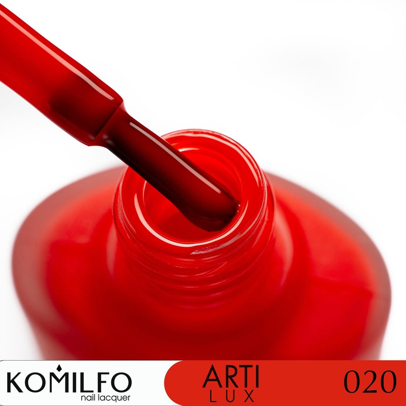 KOMILFO ARTILUX 020 ЛАК ДЛЯ НОГТЕЙ ОБЫЧНЫЙ(НЕ ГЕЛЬ)(КРАСНЫЙ, ЭМАЛЬ), 8 МЛ 222020