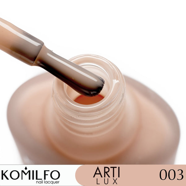 KOMILFO ARTILUX 003 NAIL REGULAR POLISH(NOT A GEL)(BEIGE, TRANSLUCENT FOR A COAT, ENAMEL), 8 ML 222003