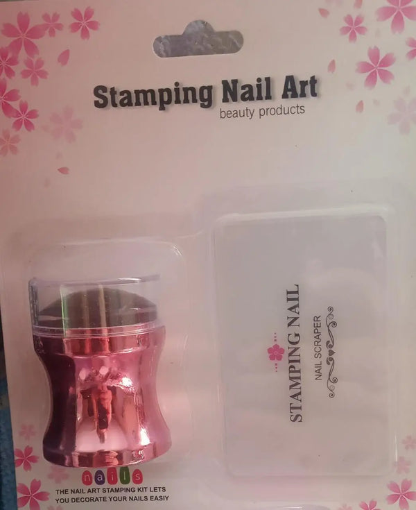 Stamp and scraper for stamping Stamping Nail Art XY-1660 RED
