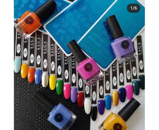 Краска для стемпинга SAGA Professional 15 8 мл