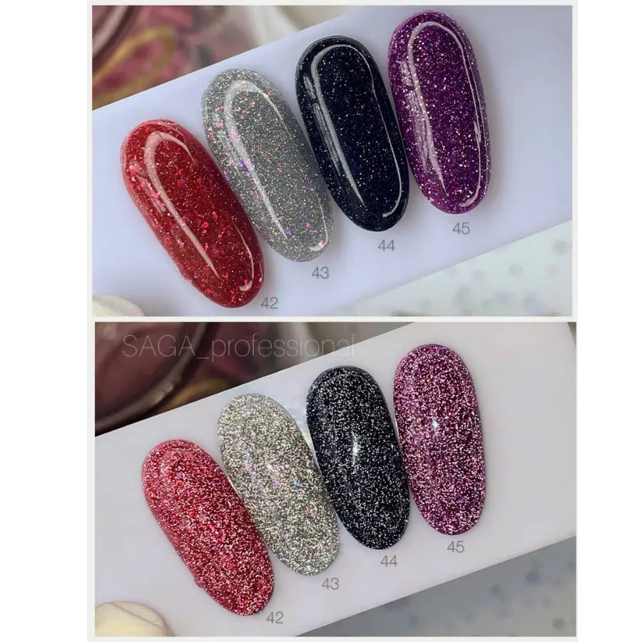 SAGA Professional Гель-лак Огненный гель 42 9 мл