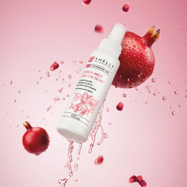 Spray bridge for hands and feet with allantoin, panthenol and pomegranate extract Shelly 100 ML