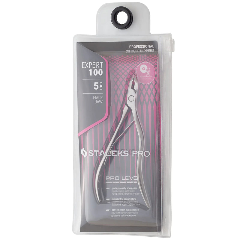 STALEKS PRO EXPERT 100 PROFESSIONAL CUTICLE NIPPERS 5 MM NE-100-5