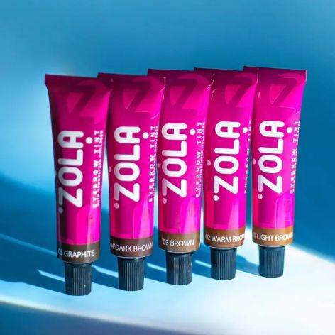 ZOLA EYEBROW TINT WITH COLLAGEN 01 LIGHT BROWN 15ML 05309