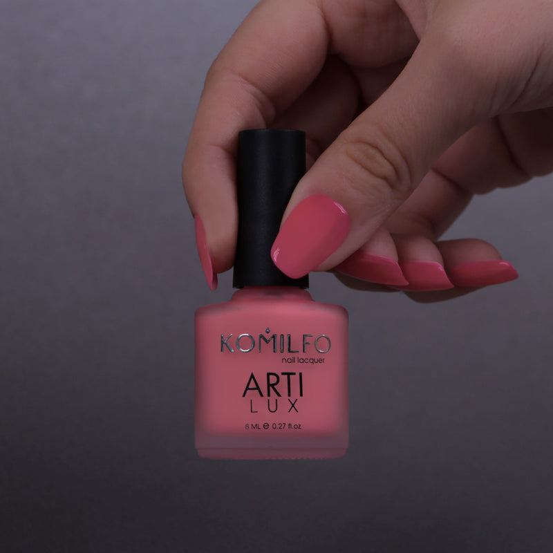 KOMILFO ARTILUX 009 ЗВИЧАЙНИЙ ЛАК ДЛЯ НІГТІВ (НЕ ГЕЛЬ) (РОЖЕВО-ЛОСОСЕВИЙ, ЕМАЛЬ), 8 МЛ 222009