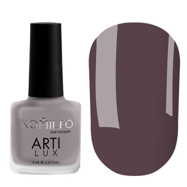 KOMILFO ARTILUX 014 NAIL REGULAR POLISH(NOT A GEL)(GRAY-VIOLET), 8 ML 222014