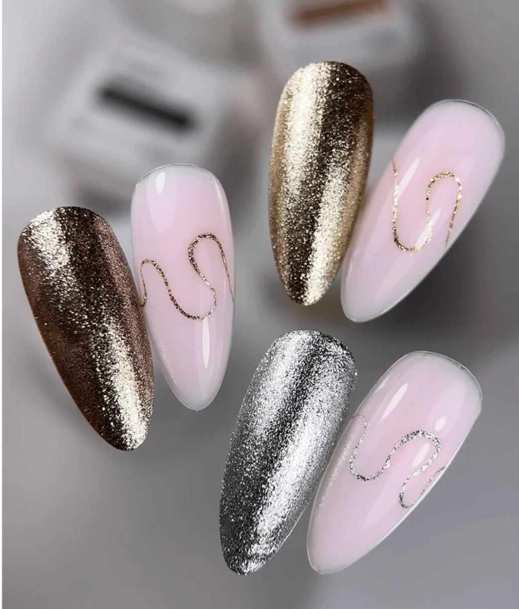 HEYLOVE. SOLID PLATINUM SET, BROWN, 5*5 G