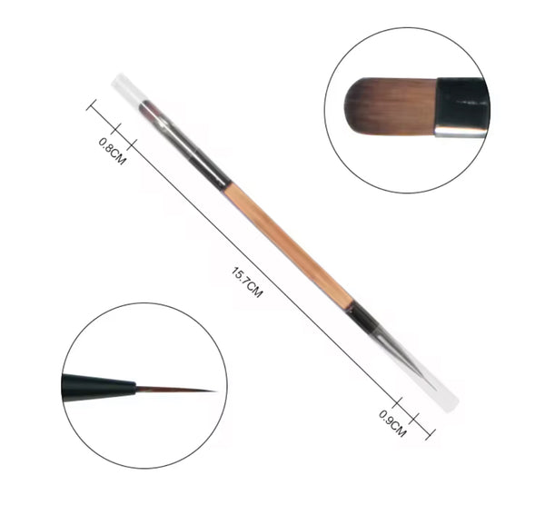 Double Sided Brush Gel + Liner 8mm+9mm