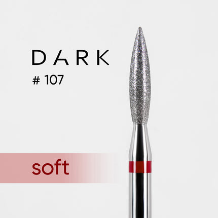NAIL BIT DIAMOND  DARK NO. 107 RED HALF-MINE 023 Article : F107
