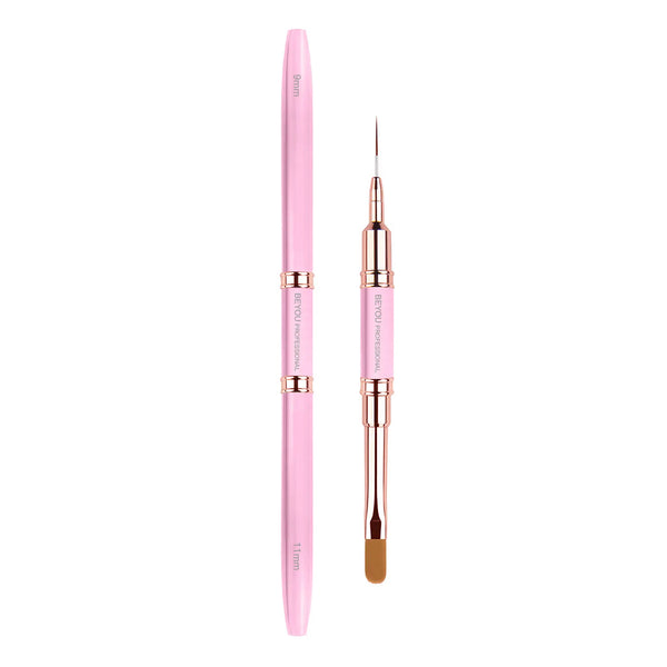 BEYOU liner+gel Brush, Double Sided 9mm+11mm