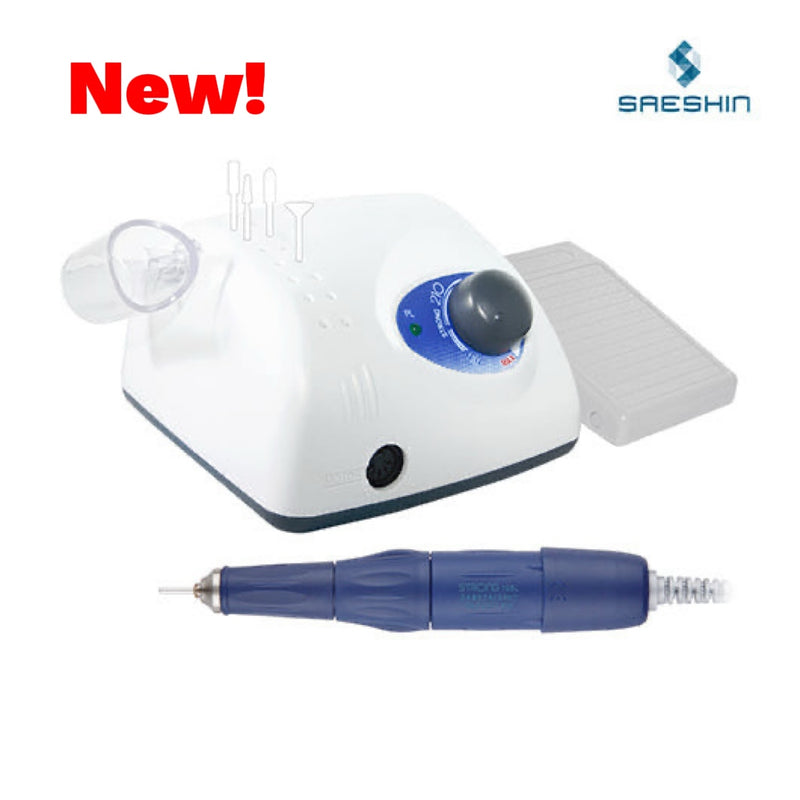 Saeshin Strong 210 + 105L Professional Nail Drill 45,000 RPM Original Made in Korea