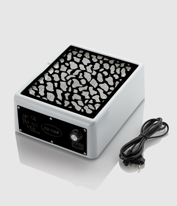 Air Max Panther Nail Dust Collector Black with HEPA Filter – Professional Nail Table Vacuum