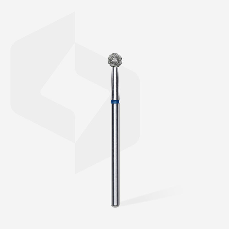 STALEKS Diamond Nail Drill Bit Ball Blue EXPERT Head Diameter 4 mm FA01B040