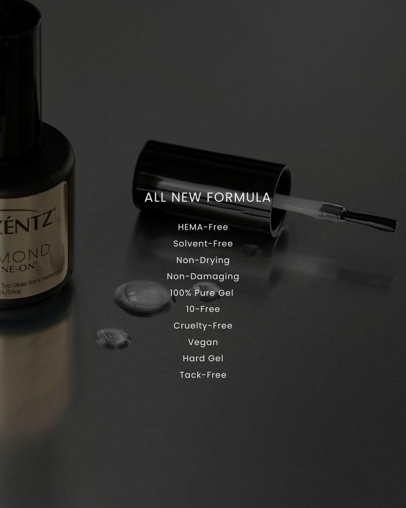 AKZENTZ Diamond Shine-On Tack Free Top Coat 15ml/5ml
