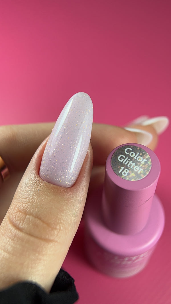ELITE EMBRACE Professional Color Gel 18 with Glitter 10ml ECGG1810