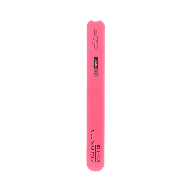 STALEKS PRO EXPERT 20 BEVELED STRAIGHT PLASTIC NAIL FILE (BASE) SPBE-20