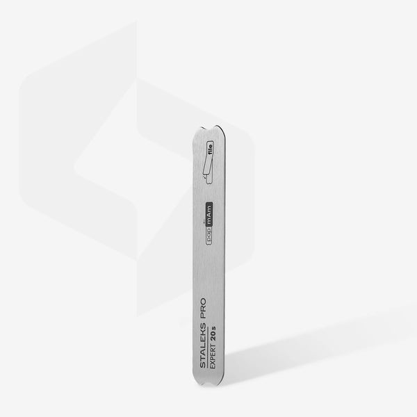 STALEKS PRO EXPERT 20S ПИЛКА ДЛЯ НІГТІВ POPMAM ПРЯМА МЕТАЛЕВА ОСНОВА 130 ММ MBE-20S