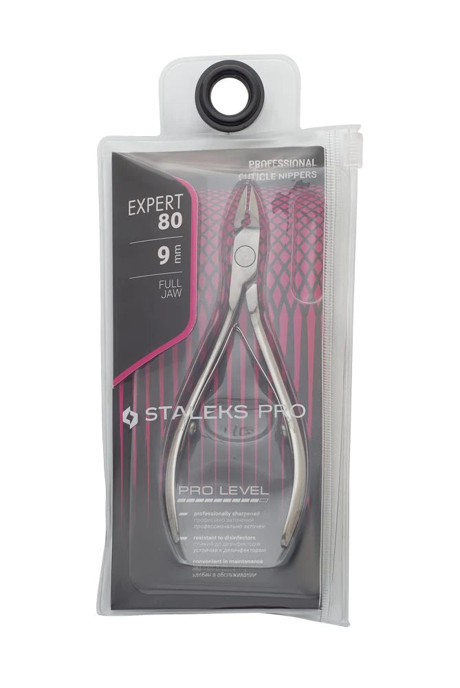 STALEKS PRO EXPERT 80 ПРОФЕСІЙНІ КУСАЧКИ ДЛЯ КУТИКУЛИ 9 ММ NE-80-9