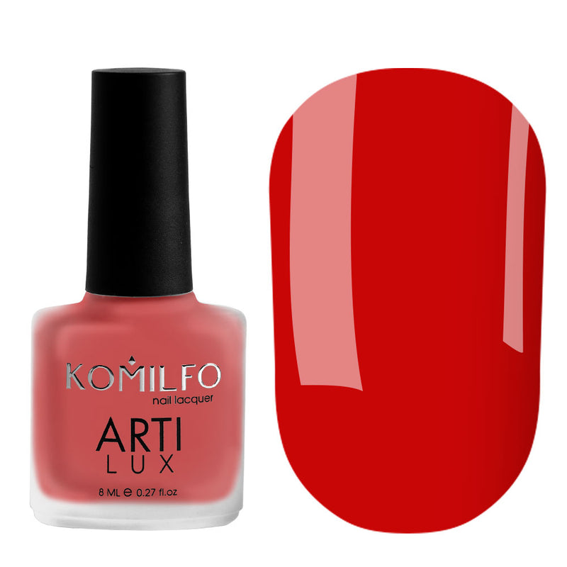 KOMILFO ARTILUX 020 ЛАК ДЛЯ НОГТЕЙ ОБЫЧНЫЙ(НЕ ГЕЛЬ)(КРАСНЫЙ, ЭМАЛЬ), 8 МЛ 222020