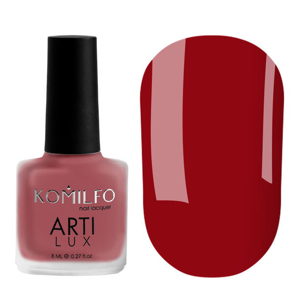 KOMILFO ARTILUX 021 ЗВИЧАЙНИЙ ЛАК ДЛЯ НІГТІВ (НЕ ГЕЛЬ) (ТЕМНО-ЧЕРВОНИЙ, ЕМАЛЬ), 8 МЛ 222021