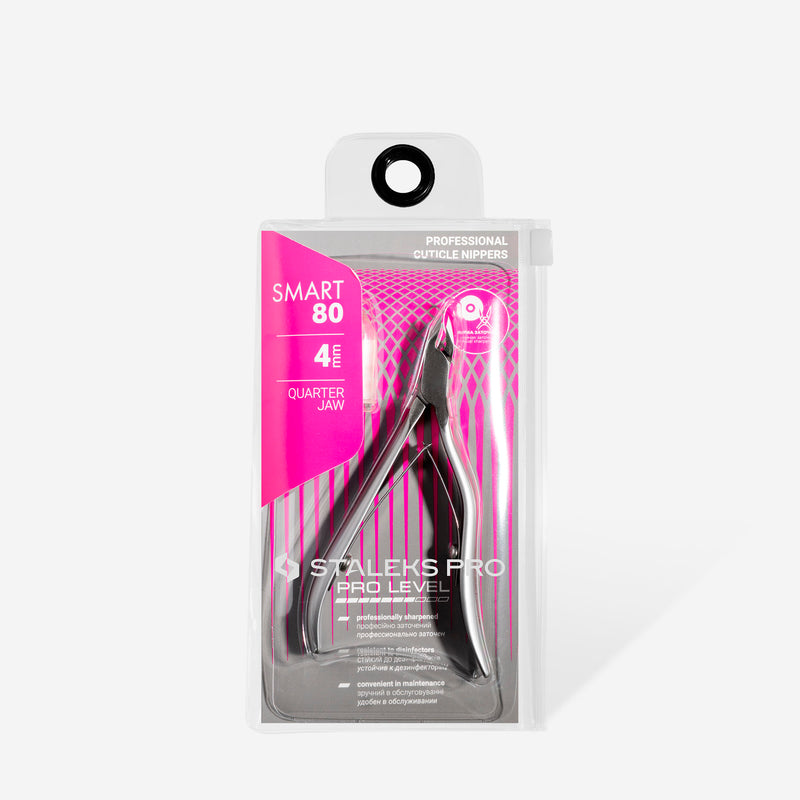 Professional cuticle nippers Staleks Pro Smart 80, 4 mm NS-80-4