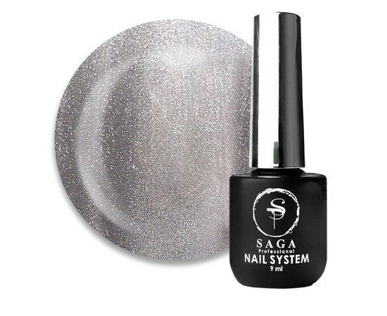 Гель-лак «кошачий глаз» Saga Professional Glow Cat №09, 9 мл