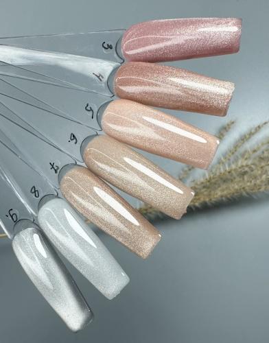 Гель-лак «кошачий глаз» Saga Professional Glow Cat №08, 9 мл