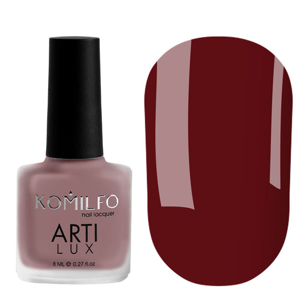 KOMILFO ARTILUX LADY IN RED 005 NAIL POLISH (SANGRIA RED, ENAMEL), 8 ML 243005