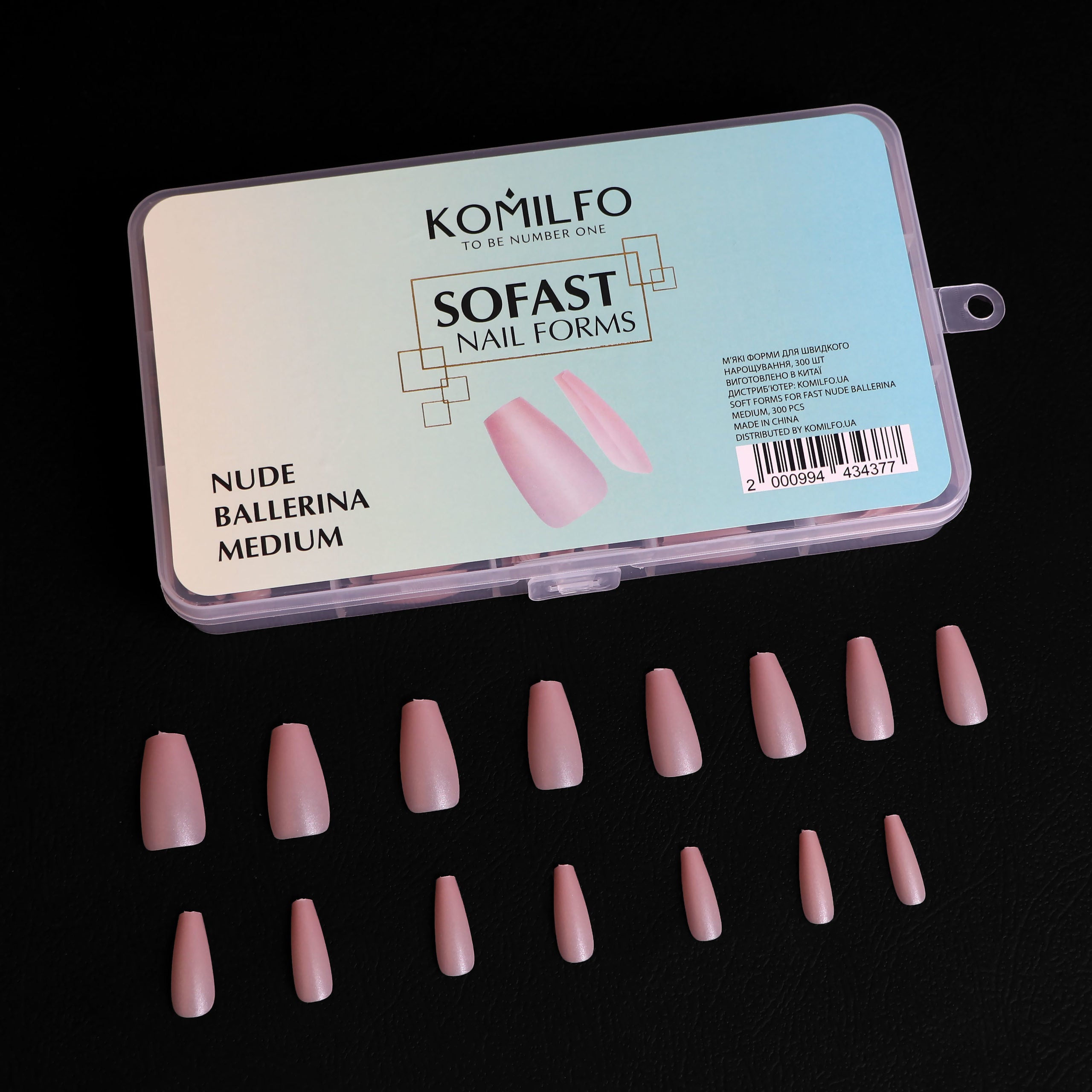 KOMILFO SOFAST NAIL FROMS NUDE BALLERINA MEDIUM, 360 ШТ 456078