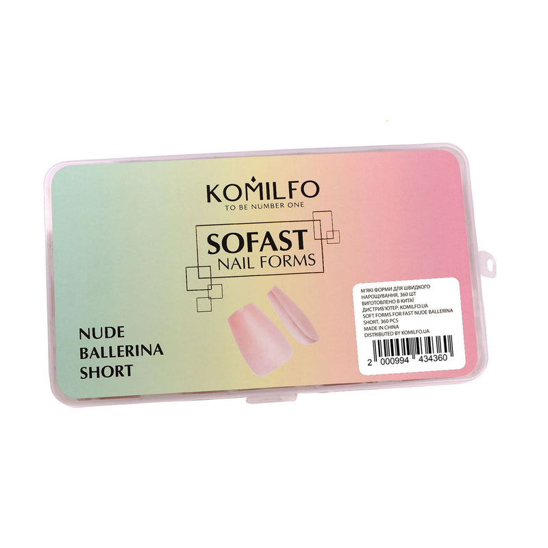 KOMILFO SOFAST NAIL FROMS BALLERINA SHORT, 360 ШТ 456077