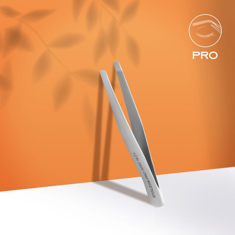 Eyebrow tweezers EXPERT 10 TYPE 1 (wide straight) TE-10/1