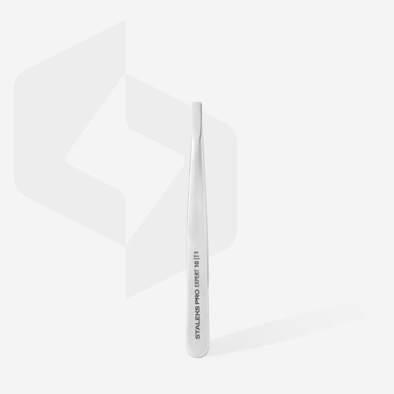 Eyebrow tweezers EXPERT 10 TYPE 1 (wide straight) TE-10/1