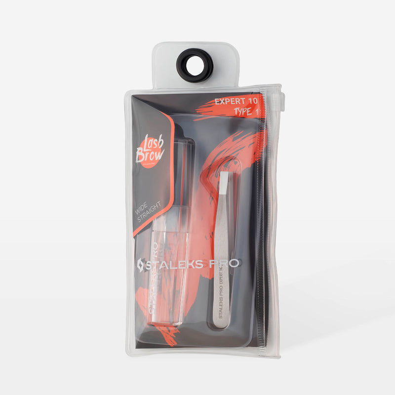 Eyebrow tweezers EXPERT 10 TYPE 1 (wide straight) TE-10/1