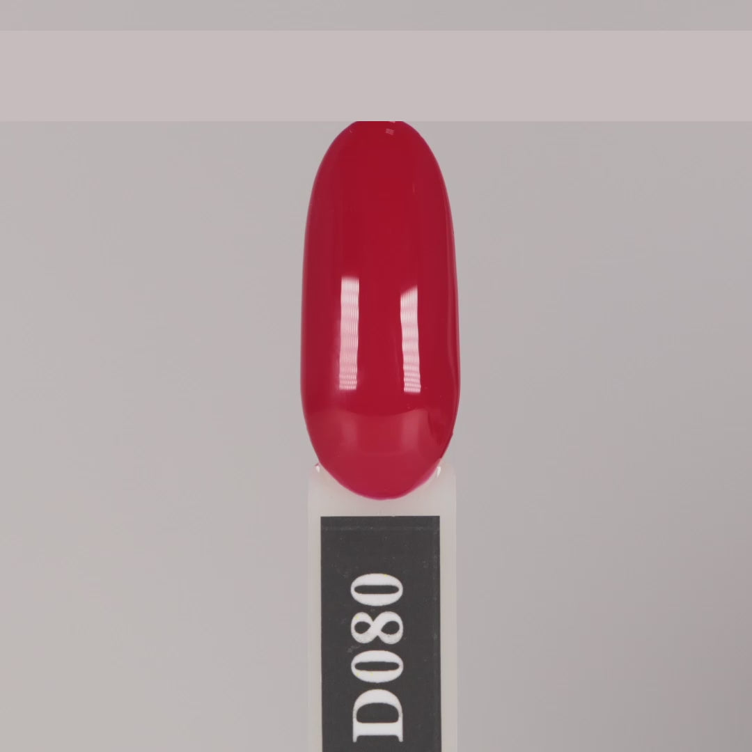 Gel Polish Komilfo Deluxe Series D080 (red, enamel), 8 ml