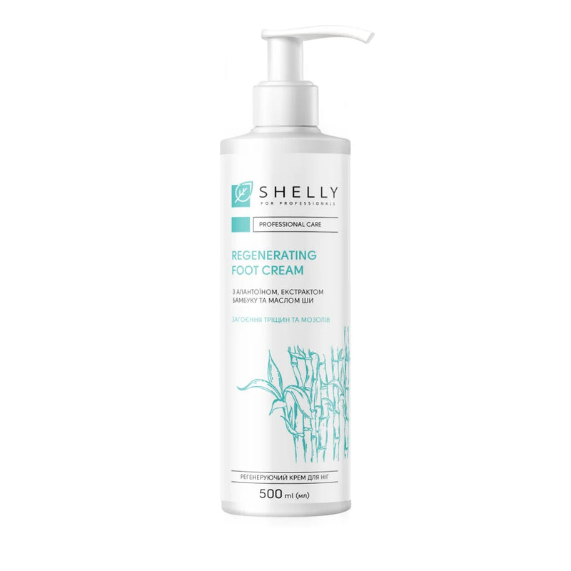 Regenerating foot cream with allantoin, bamboo extract and shea butter Shelly 45ml/250ml/500ml