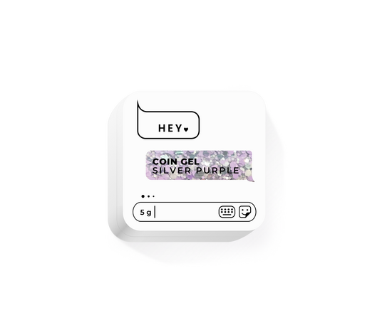 HEYLOVE. COIN GEL, SILVER PURPLE, 5 G HL-CG05-003