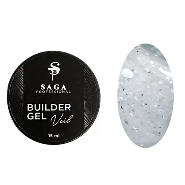 SAGA professional Builder Gel Veil 21 15ml   BGV21-15
