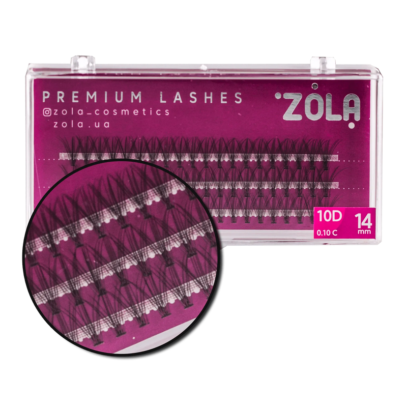 Вії Zola Bunches 10D, 14 мм 05336